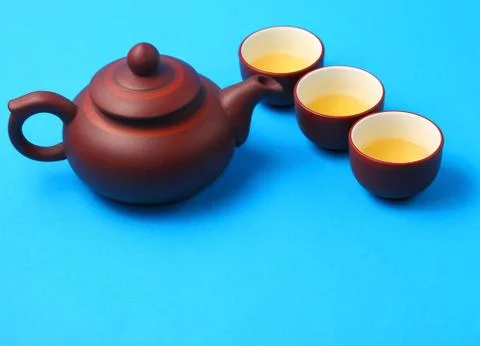 Asian tea set Stock Photos