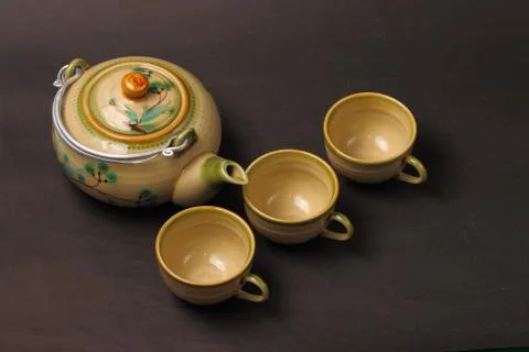 Asian tea set Stock Photos
