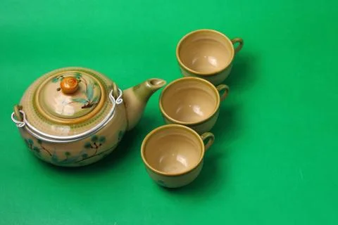 Asian tea set Stock Photos