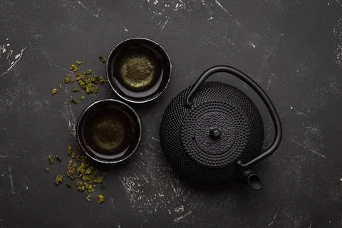 Asian tea set Foto stock