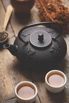 Asian tea set Stock-Fotos