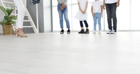 Asian teacher using clapper board in acting class. Stock Footage 100096355