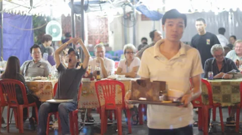 Asian Terrace Stock Footage 32274504