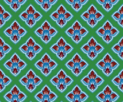 Asian tradition art pattern Stock Illustration