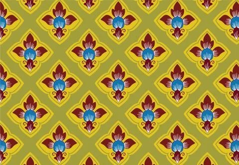 Asian tradition art pattern Stock Illustration