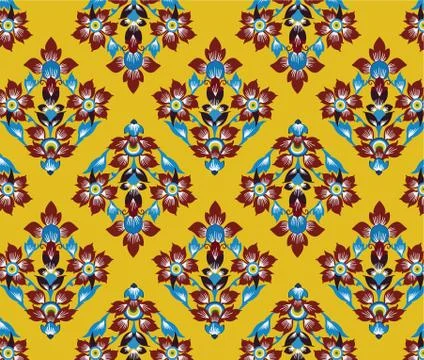 Asian tradition art pattern Stock Illustration