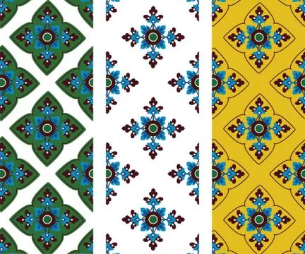 Asian tradition art pattern in vector Stock Illustration