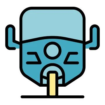 Asian tricycle icon vector flat Stock Illustration