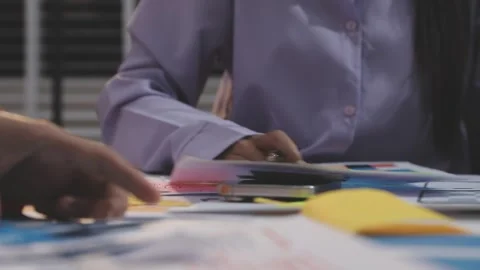 Asian uxui designer working on website design using sticky notes and wirefram Stock Footage 332275787