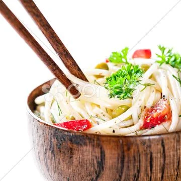 Asian veg noodles Stock Photos