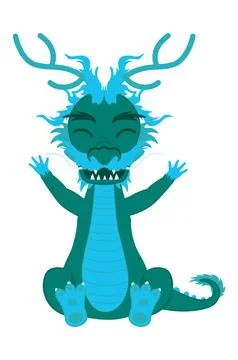 Asian water dragon Stock-Illustration