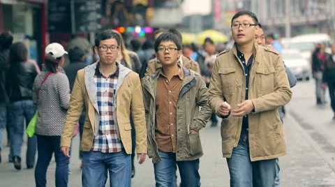 Asian young generation and the old Stock Footage 48595523