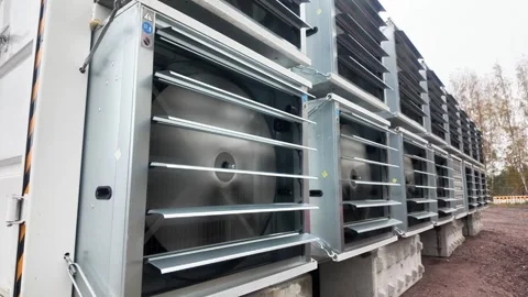 Asic mining container Stock Footage 319772213