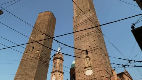 Asinelli tower, Bologna Stock Footage 155647776