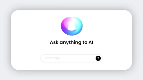 Ask Anything AI Interface Stock Footage 334462867