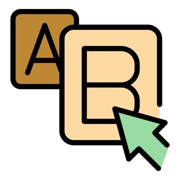 Ask click quiz icon vector flat Stock Illustration