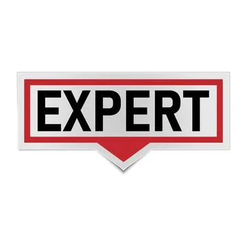 Ask an expert 3d square isolated speech bubble Stock Illustration