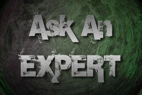 Ask an expert concept Stock Illustration