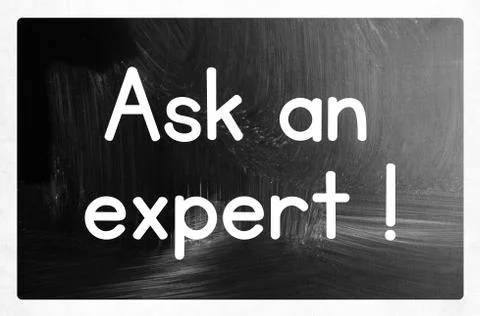 Ask an expert concept Stock Photos