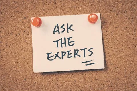 Ask the experts Stock Photos