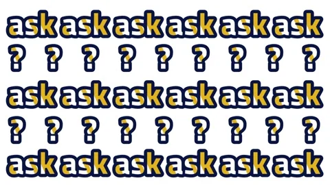 Ask FAQ Question Pattern Background Stock Footage 343518884