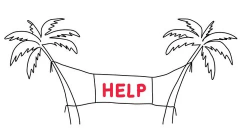 Ask for help concept Stock Illustration