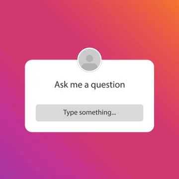 Ask me a question. Sticker question in social media. 스톡 일러스트