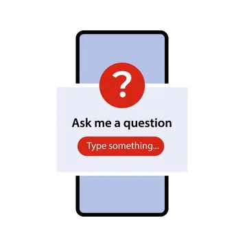 Ask me a question vector banner. user interface window. vector illustration イラスト素材