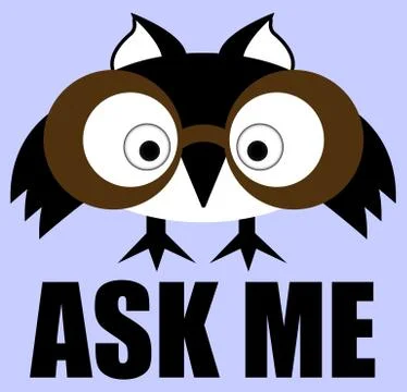 Ask Me. Vector Info Sign. Stock Illustration