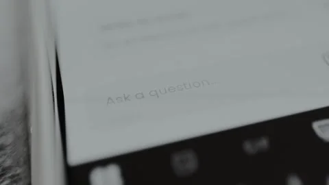 Ask a question active prompt for user input, AI chat Stock Footage 328820979
