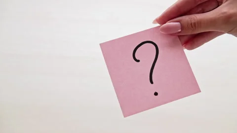 Ask question conceptual mark sign find answer Stock Footage 146727325