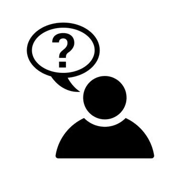 Ask Question icon. Ilustración de archivo