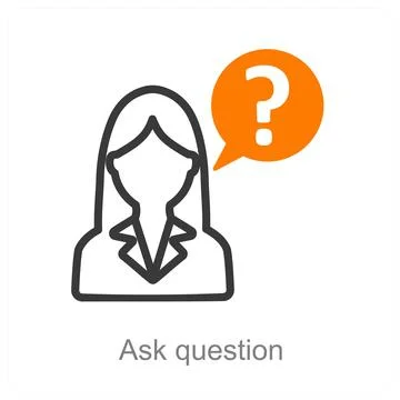 Ask question Ilustración de archivo