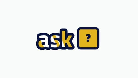 Ask Question Support Logo Icon Stock Footage 343518874