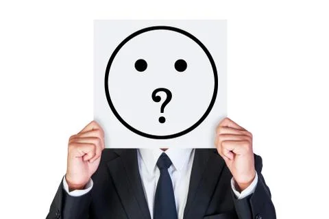 Ask question worry concept Foto stock