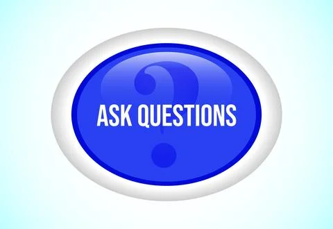 Ask questions button, Suitable for mobile app, and website UI design Stock-Illustration