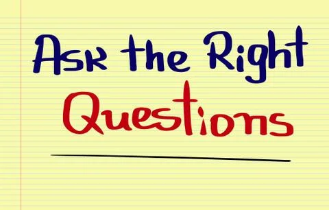 Ask The Right Questions Concept Stock Illustration