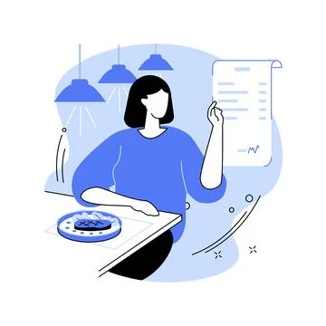 Asking for the bill isolated cartoon vector illustrations. Stock Illustration