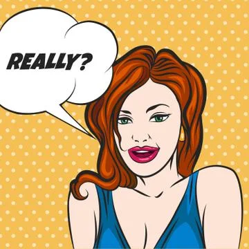 Asking Girl Stock Illustration