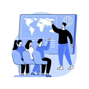 Asking a question isolated cartoon vector illustrations. Illustrazione stock