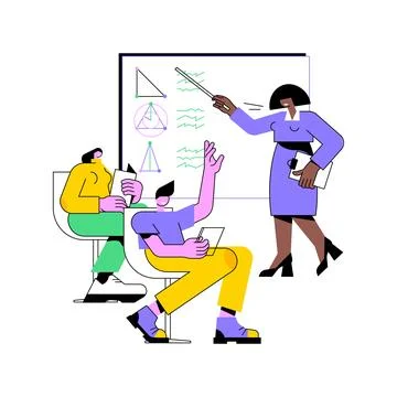 Asking a question isolated cartoon vector illustrations. Illustrazione stock