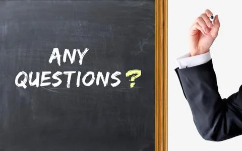 Asking for questions after a presentation 스톡 사진