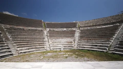 Asklepion of Pergamon, the center of modern medicine and pharmacy. Stock Footage 213916375