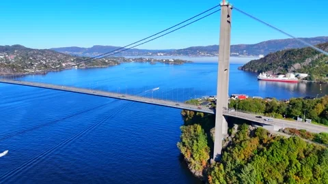 Askoy Bridge Vídeo Stock 285255159