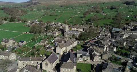 Askrigg Drone Footage 1 動画素材 95286038