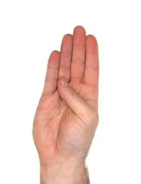 Asl letter b Stock Photos
