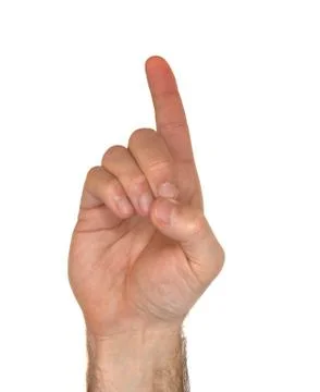 Asl letter d Stock Photos