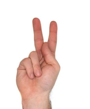 Asl letter k Stock Photos