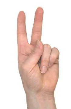 Asl number 2 Stock Photos
