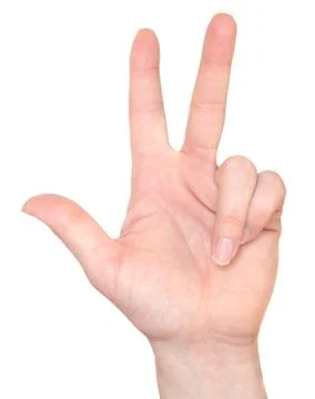 Asl number 3 Stock Photos